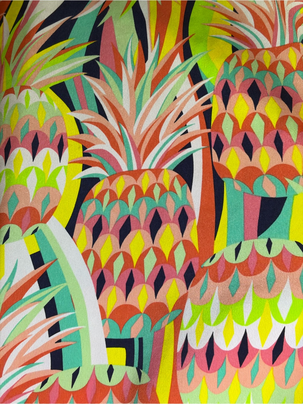 NWOT Crown & Ivy Colorful Tropical Pineapple Print Halter Style Sundress. XL - Picture 2 of 8